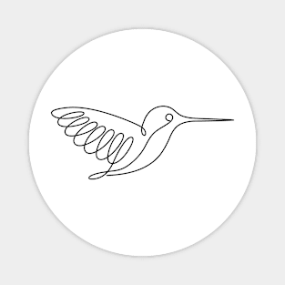 ST One Line Hummingbird Magnet